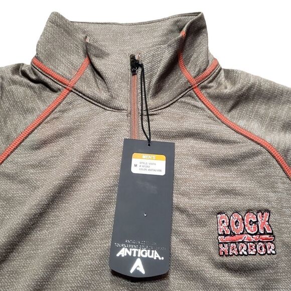NWT Antigua Men’s Vista Rock Harbor Graphic Half Zip Up Long Sleeve MEDIUM - Picture 7 of 12